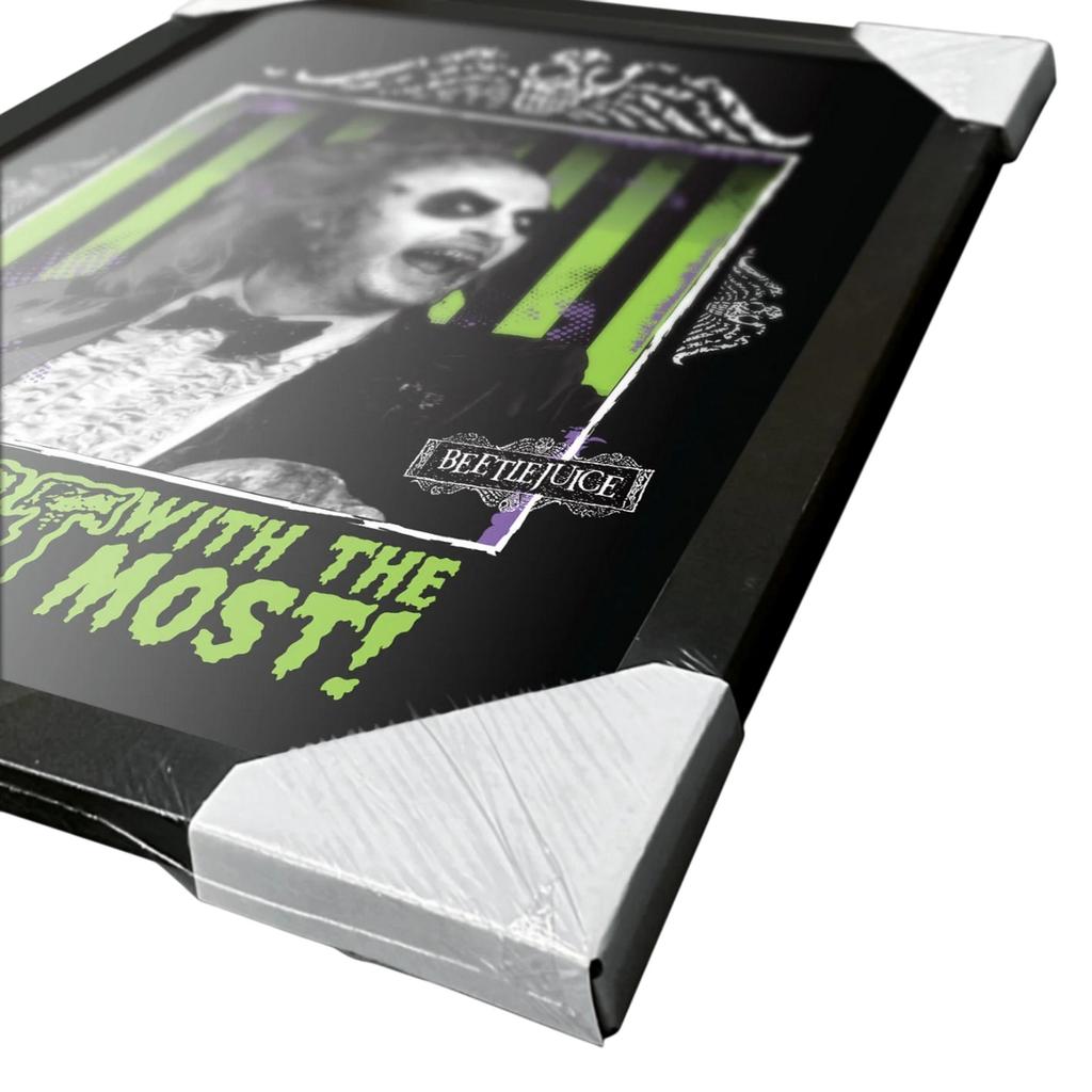 Beetlejuice Ghost With The Most Framed Poster