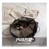 Personalized Hundred Denim Chain Tote Bag Drawstring Shoulder Underarm Bag