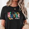 Vintage Nurse T-Shirt: Floral Graphic Tee, Nursing Gift