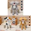 Super Soft Short Plush Frenchie Cat Plush Toy With Tongue Out Funny Design For Kids And Teens