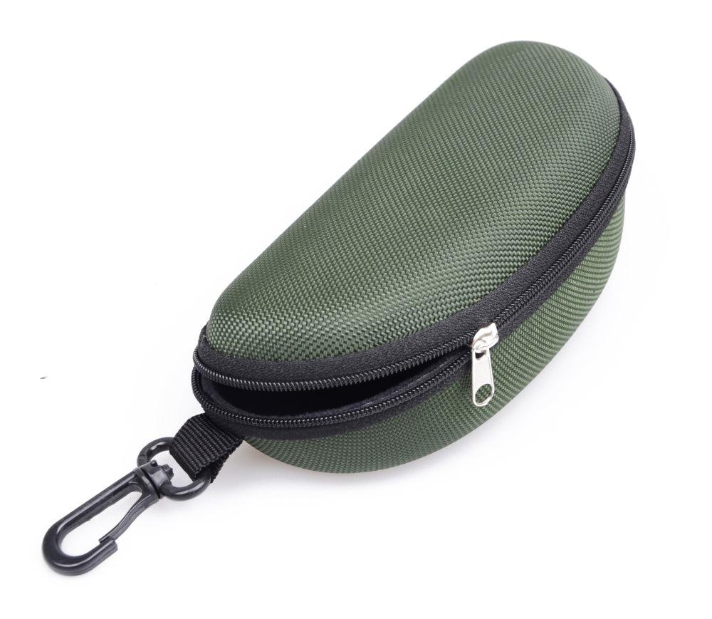 1pc Portable EVA Glasses Case with Carabiner Hook Colorful Sunglasses Hard Case Zipper Eyeglasses Protector Box Holder New 2025