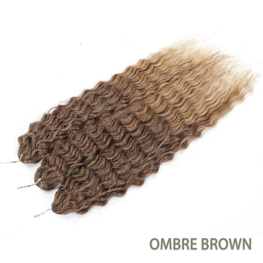 Per Crochet a Twist Sintetico Resistente al Calore Macchina Trama Doppia 22 Pollici 300g 3Pz/Lotto#1B #4 BUG2 Estensioni Trama Onda d'Acqua