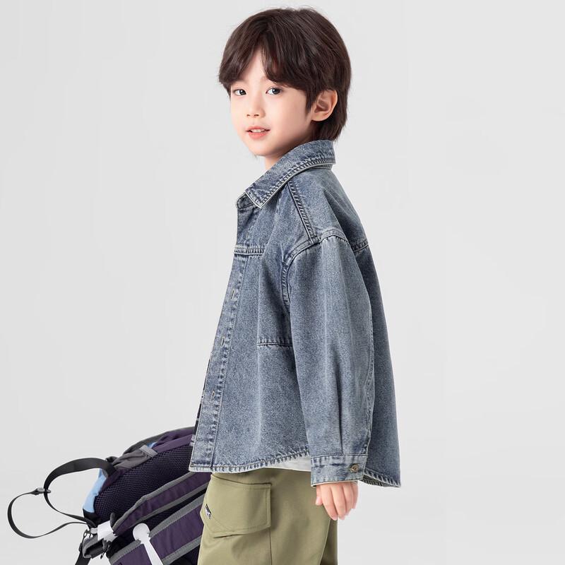 Boys' Casual Washed Denim Jacket