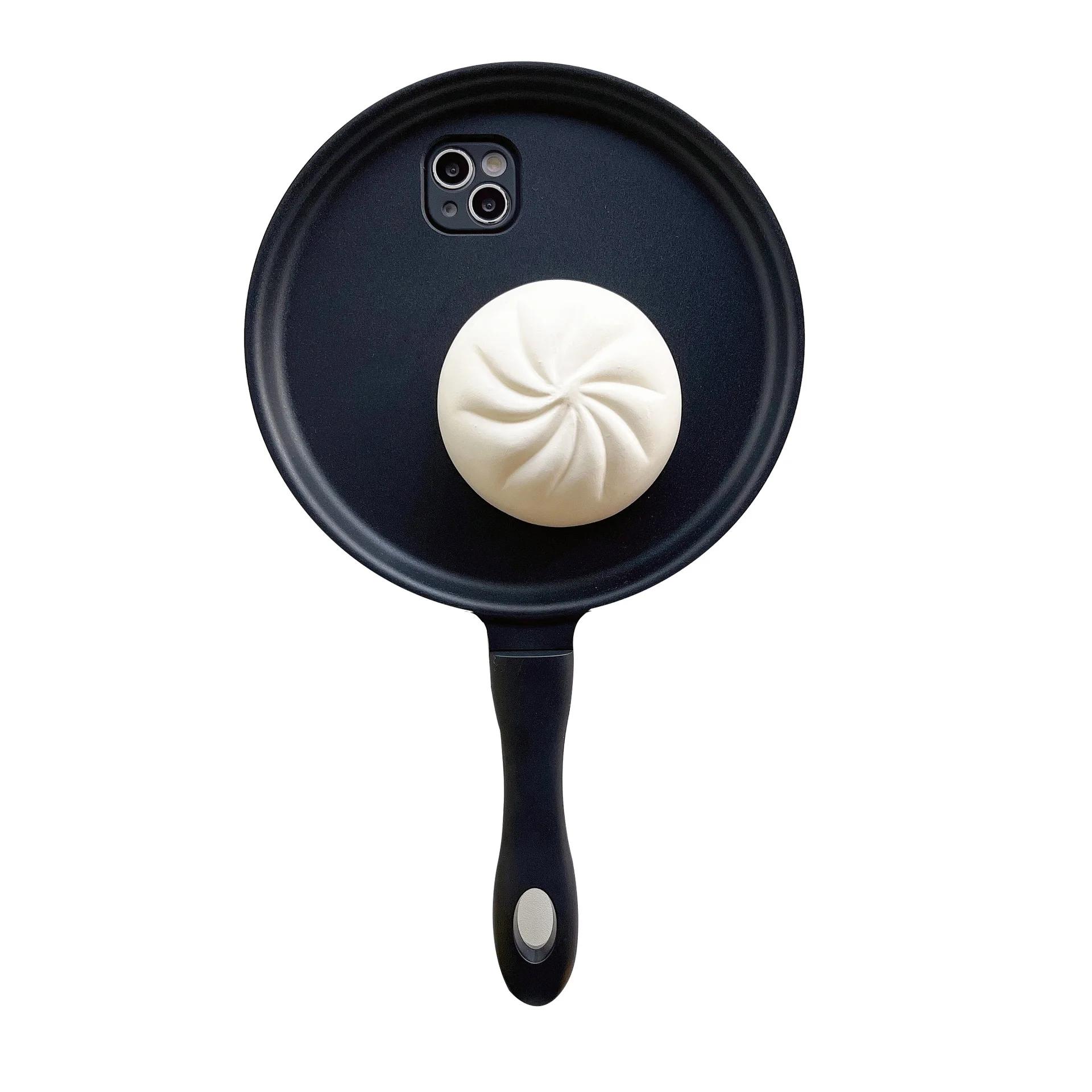 

Чехол для телефона с 3D-изображением жареных яиц для iPhone 16 15 14 13 12 11 Por Max X XR Xs Max 7 8 Plus, чехол для мобильного телефона с изображением жареных яиц для Samsung S24 S23 Ultra S22 Plus iphone 7 8 SE2020 2022 розовый