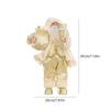 30/40cm Santa Claus Standing Doll Christmas Tree Decorations Home Wedding Party Supplies Plush Ornaments Children Xmas Gift