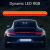 1-5pcs Car LED Devil Eyes Light Decorative Lights USB Warning Lights Dynamic Demon Eye Lights Atmosphere Light Auto Accessories