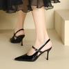 Summer Women's Slingback Sandals New Formal Ladies Pointed Toe Formal Sandals Elegant Causal Women's Thin High Heels Versatile