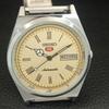 VINTAGE SEIKO 5 AUTOMATIC REFURBISHED JAPAN MENS ROMAN FIGURE WATCH a442634-1