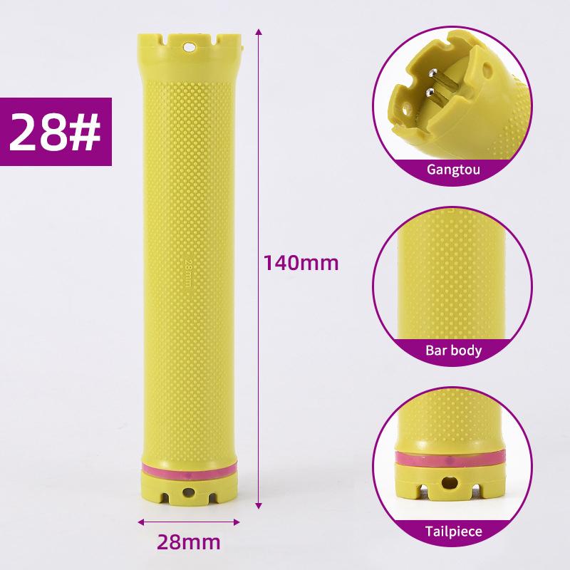

140Mm 24V Digital Hair Perm Rods Yellow French Wavy Hair Maker Electric Heated Curlers Bars Rollers Hair Salon Barber