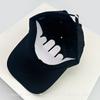 And Women Fast Drying Letter Print Rose Embroidery Baseball Caps Sun Protection Outdoor Use Air Permeable Korean Style Peaked Hats All-Match