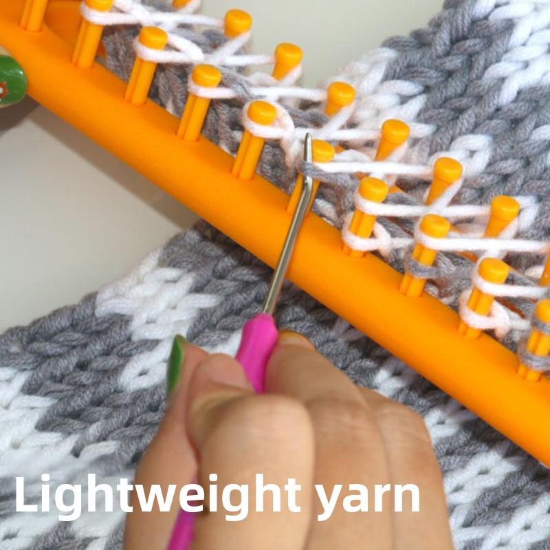 DIY Plastic Weaving Loom Knitting Kit Durable Portable Handmade Craft Rectangle Wool Knitter DIY DIY Machine Sewing Tools Loom
