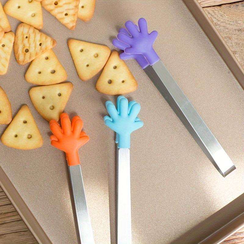 1/4pcs Kitchen Food Serving Tongs, Thickened Non-Slip for Pastry Ice Cube Sugar, Multi-Purpose Snack & Buffet Clip