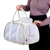 Borsa da Trasporto per Animali Domestici in Materiale PU per Gatti e Cani Piccoli Borsa da Viaggio Portatile per Proprietari di Animali Domestici