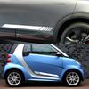 2PCS Car Side Door Vinyl Decals Racing Stripes Decals Sticker Decoration Auto Accessories For Mercedes Benz Smart Fortwo 453 451 LK8