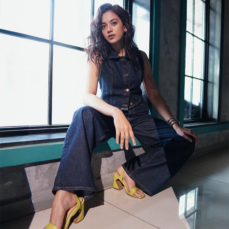 Damskie Zestawy Jeansowe Marynarka Jeansowa Jednorzędowa Topy Spodnie Szerokie Nogawki Wysoki Stan Moda Y2K High Street Zestaw