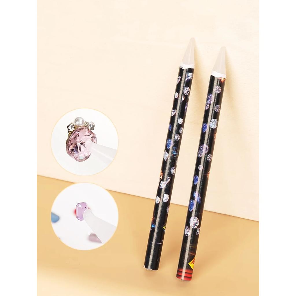 Nail Art Diamond Picking Crayon Small Diamond Jewelry Special Suction Setting Pen With Adhesive Tool Durable And Strong Adhesion