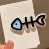 4Pcs Girl Hairpin Macaron Color Ocean Fish Shape Acrylic Hair Clips Smooth Rounded Edges Daily Styling Hair Accessory