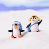 Mini Winter Penguin Miniature Figurine DIY Crafts Christmas Figures For Fairy Garden
