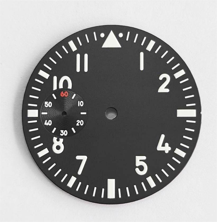 38,89MM Leuchtendes Uhrzifferblatt Geeignet für ETA 6497 6498 ST3600 Uhrwerk Grünes Schwarzes Blaues Zifferblatt Uhr Ersatzteile