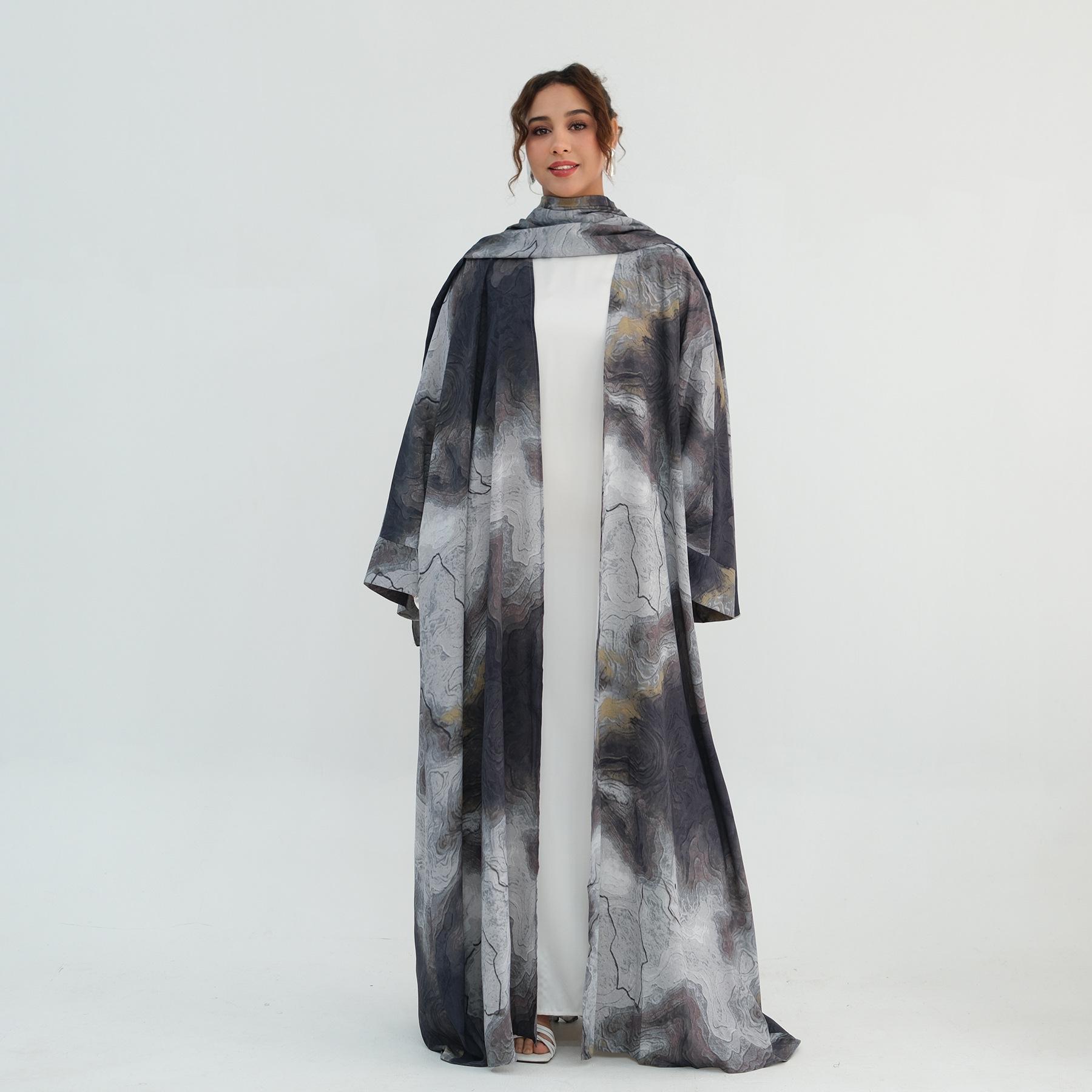 

Marble Print Headscarf & Cardigan Set Extra Large