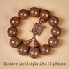 Goldenes Seiden-Sandelholz Armband 2.0 Altes Material Holz Buddha Perlen Armband für Männer und Frauen Paarschmuck Sandelholz Rosenkranz Kultureller Spielschmuck