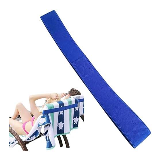 Towel Band for Beach Chairs - Easy To Install and Secure | Beach Towel Band for Lounge Chairs - For Adults, Teens, Women, Couples, Cruise Ships,