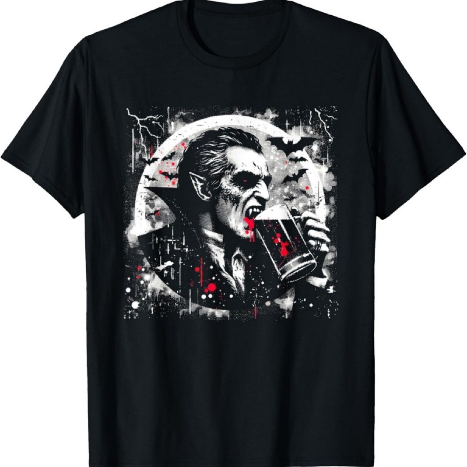 Vampire Beer Drinking - Creepy Dracula Beer Halloween Lover T-Shirt XXXXXL разноцветный