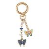 Vibranting Floral Letter Charm Keyring for Handbags Backpacks and Keys Fashion Jewelry Gifts With Alloy Materials