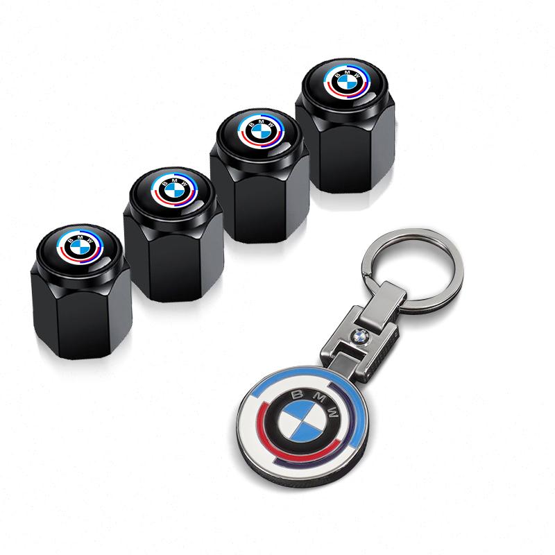 Car Tire Wheel Valve Caps Cover Metal Car Keychain Keyring For BMW i7 X7 G07 LCI iX I20 X1 U11 3 5 7 Series G70 G09 XM Accessory ZX2