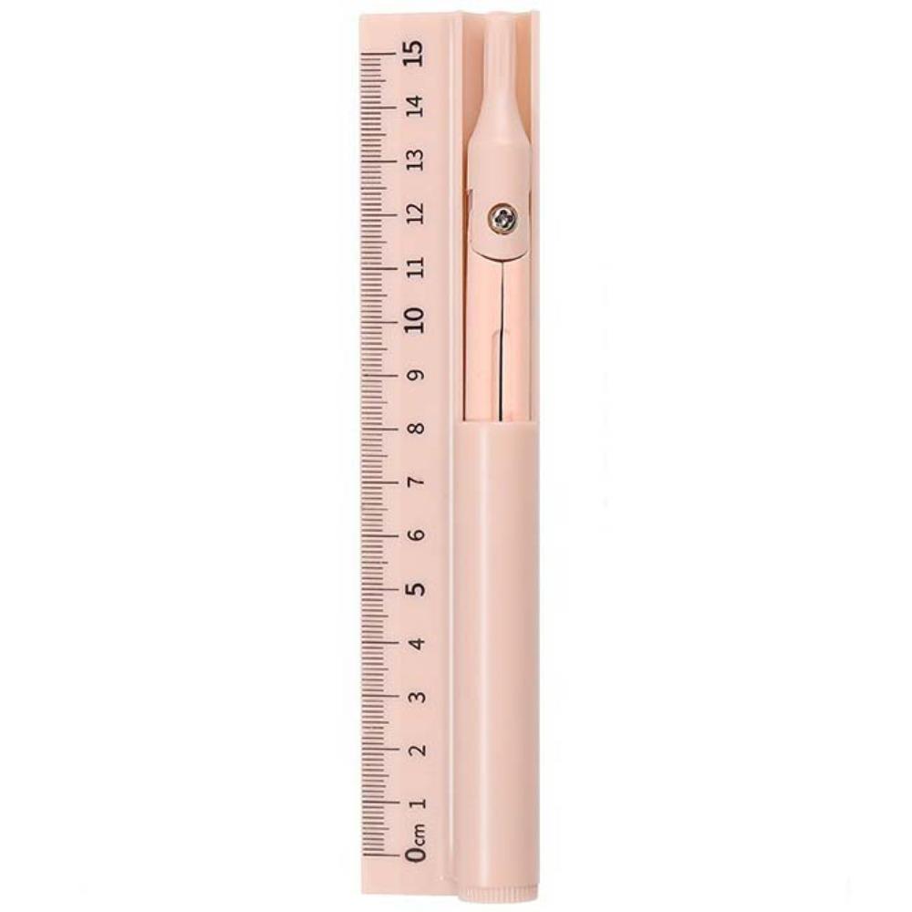 3-in-1 Drawing Ruler Dual-purpose Compass Ruler Set Office Accessories Compass Pen  Drawing Tools