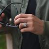New Silver Men's Ring Personality Retro Praying Hand Opening Prayer Creative Personality Ring Fashion Jewelry