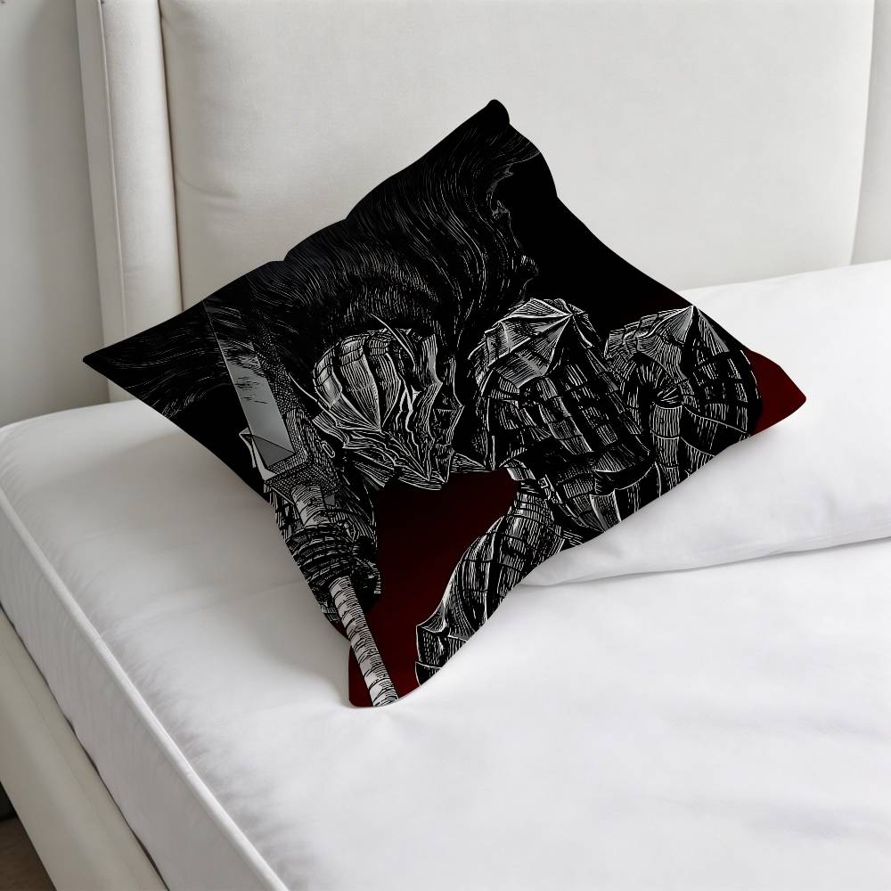 Cool BBerserk Guts Decorative Square Pillow Cover Modern Cushion Case for Living Room Bedroom