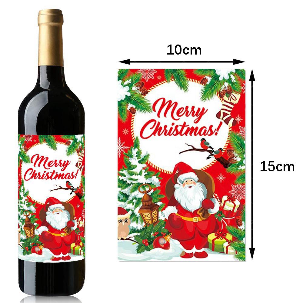 Christmas Wine Bottle Cover Santa Claus Snowman Christmas Party Dinner Table Decoration Xmas Gift Ornament New Year