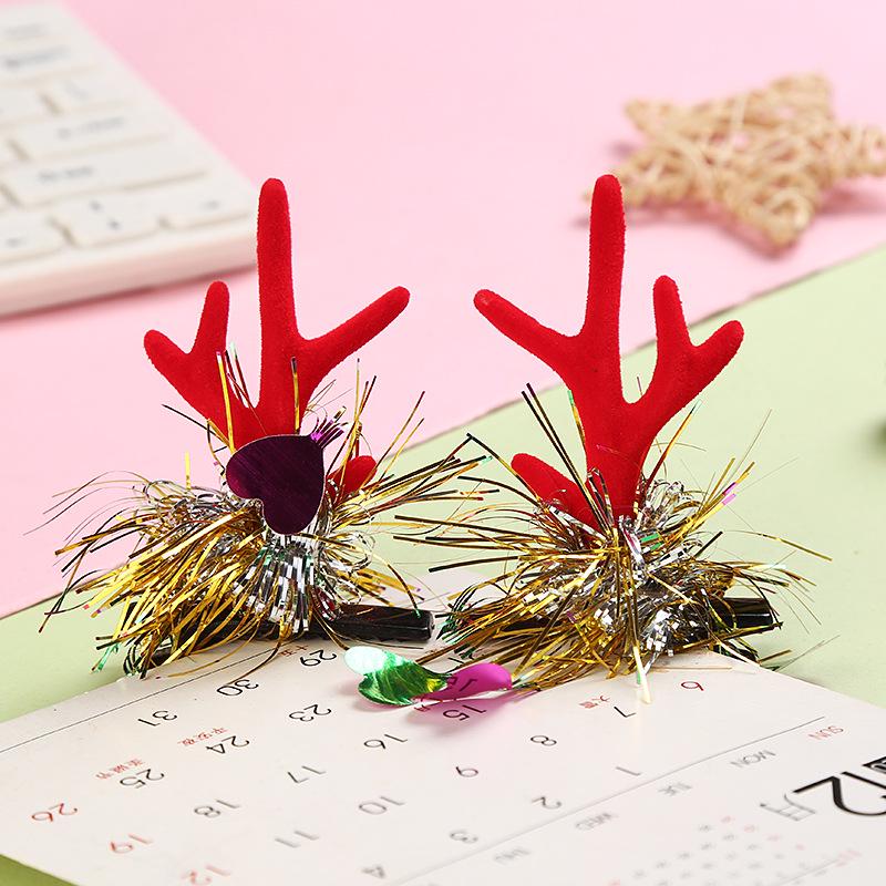 Christmas Reindeer Antler Headband - Festive Hair Accessory for Women & Children