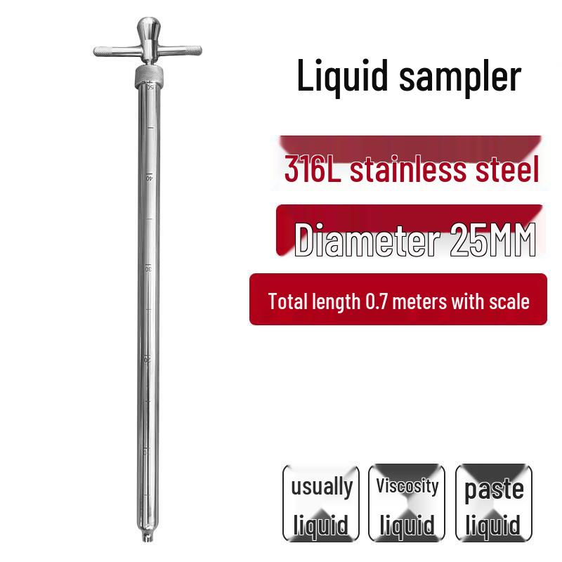 Aokewen 316L Stainless Steel Graduated Liquid Sampler