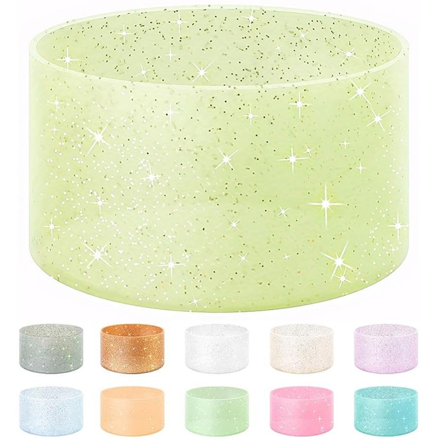 Bling 75mm Silicone Cup Protection Case Storage Vacuum Bottle Compatitable for Stanley 40oz Anti Slip Scratch Resistant