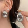 Modische Creolen Ohrringe Gold Silber Geometrische Designs Bequem zu tragen Schmuck für Frauen Modern und Elegant
