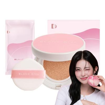 Blanc Diva Glow On Cushion 13g + Refill 13g Set, 1 Pcs, No. 21 Vanilla