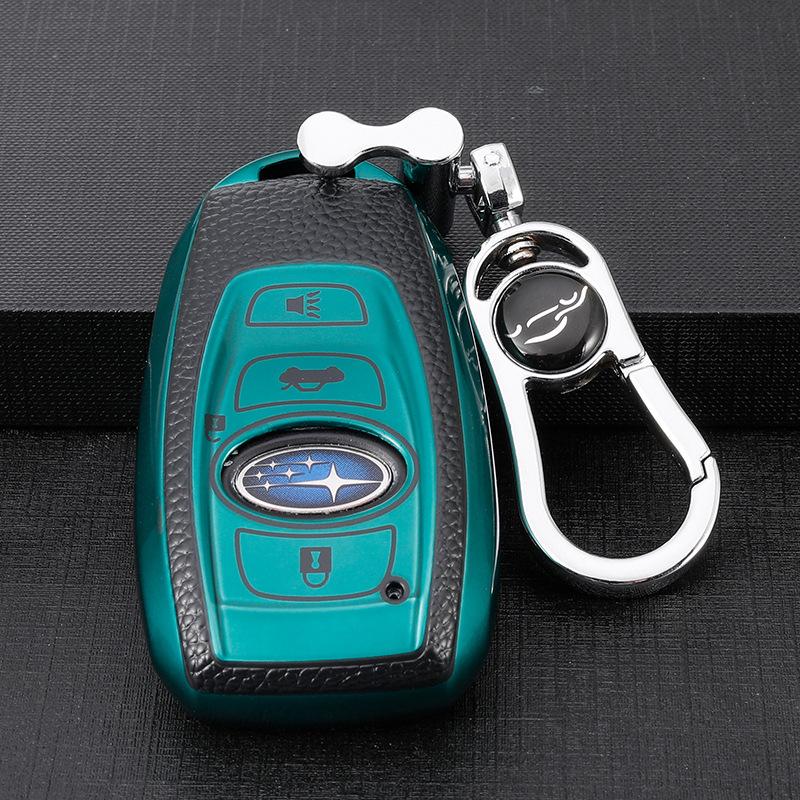 Subaru Forester Outback XV Legacy BRZ Smart Key Case - Premium Autoschlüsselhülle mit Schnalle