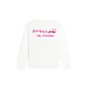 Li-Ning Letter Embossed Long Sleeve Sweatshirt Unisex Tops Cream AWDSF71-1