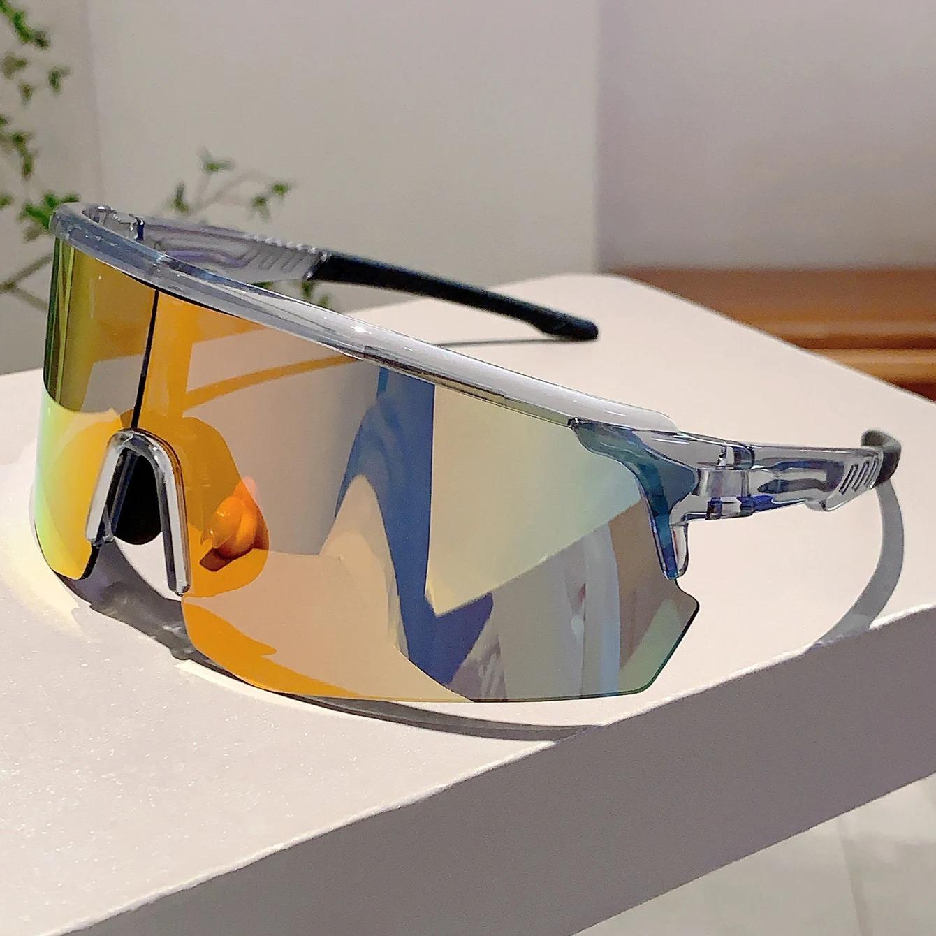

Oversized Luxury Brand Design Cycle Sunglasses Women For Men Vintage Outdoor Sun Glasses Popular Punk Ski Windproof Sport Goggle