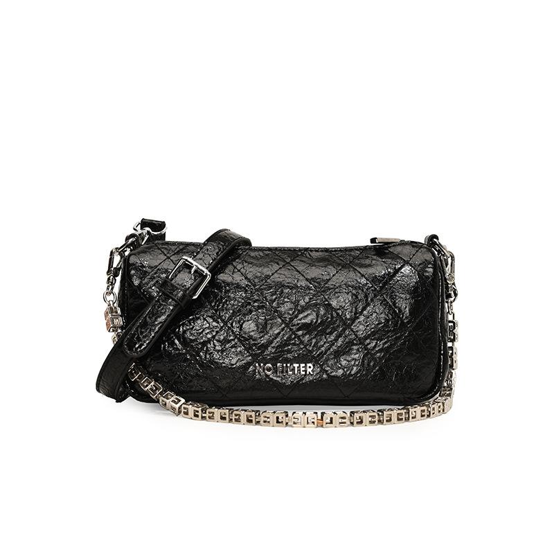 

Small Square Bag Women s New Fashion Chain Single Shoulder Messenger Bag Versatile Commuter Bag чёрный