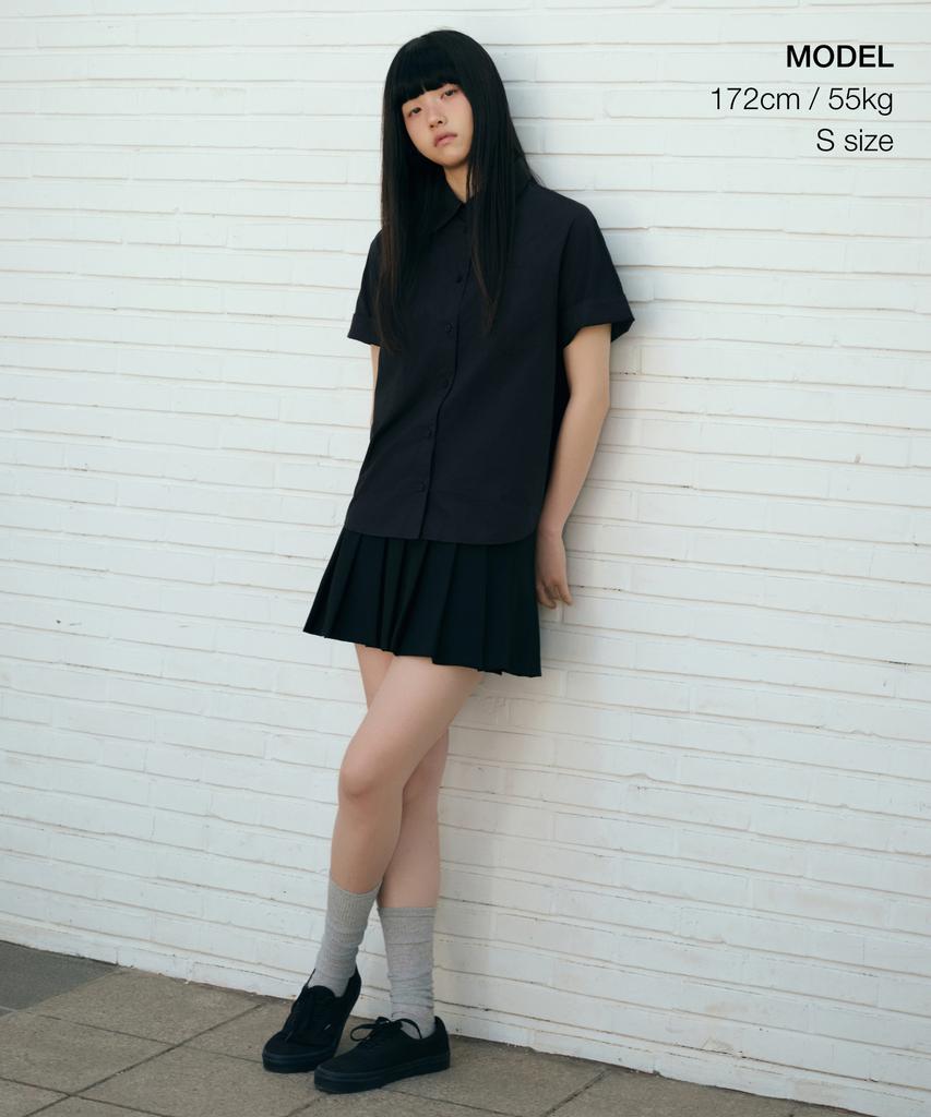 Musinsa Standard Woman Women'S Pleated Mini Skirt [Black]
