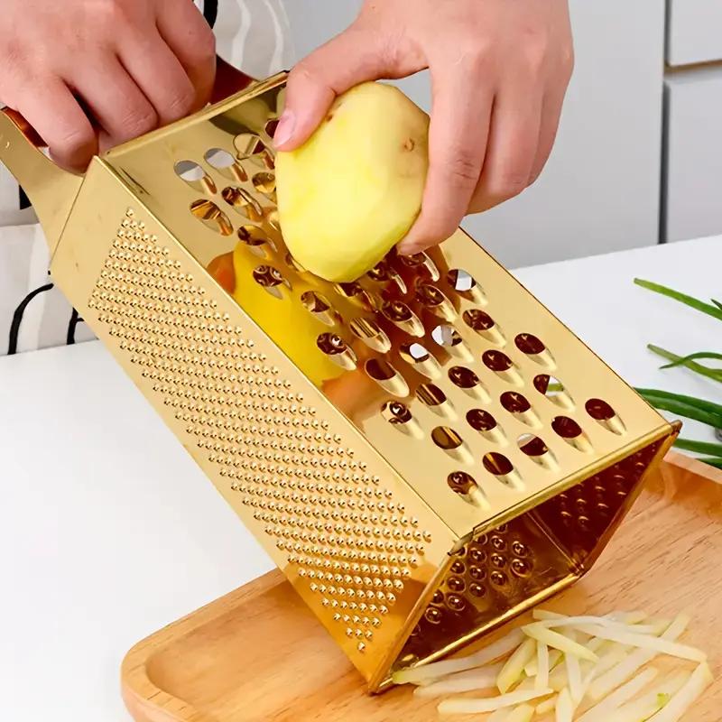 Grattugia Affilata in Acciaio Inossidabile Multi Funzionale Affettatrici per Verdure Sbucciatrice per Patate Grattugia per Carote Strumento da Cucina Zenzero Aglio