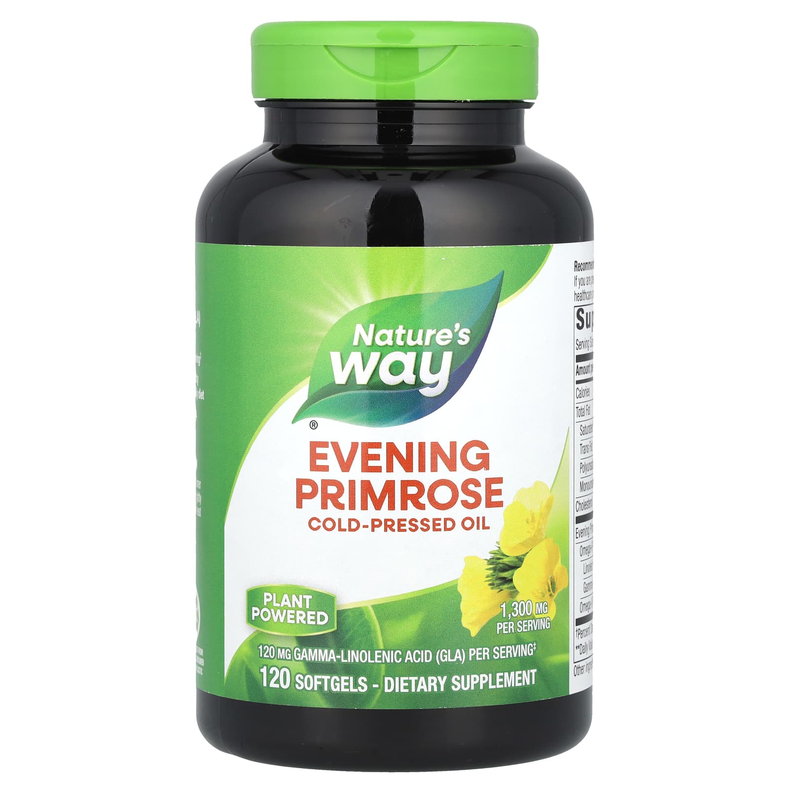 

Nature s Way, evening primrose, cold-pressed oil, 1,300 mg, 120 softgels