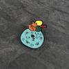 Blue Enamel Unique Cartoon Character Brooch Pin Stylish Alloy Badge For Wear Unisex