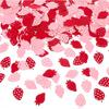 100 Pcs Strawberry Confetti Strawberry Table Confetti Red and Pink Paper Scraps Strawberry Dot Confetti Strawberry Table Decorations for Strawberry