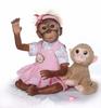 52CM Handmade Detailed Paint Reborn Baby Monkey Newborn Baby Collectible Art High Quality
