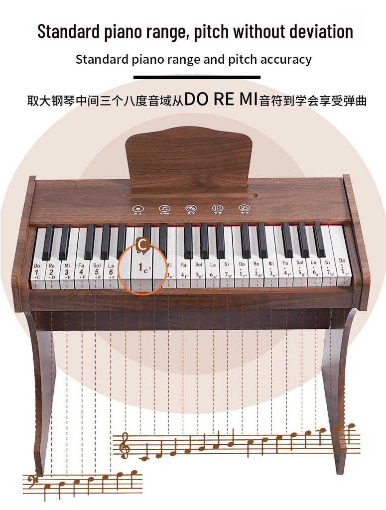 37-Key Vertical Touch Screen Xylophone Children's Electronic Piano Toy