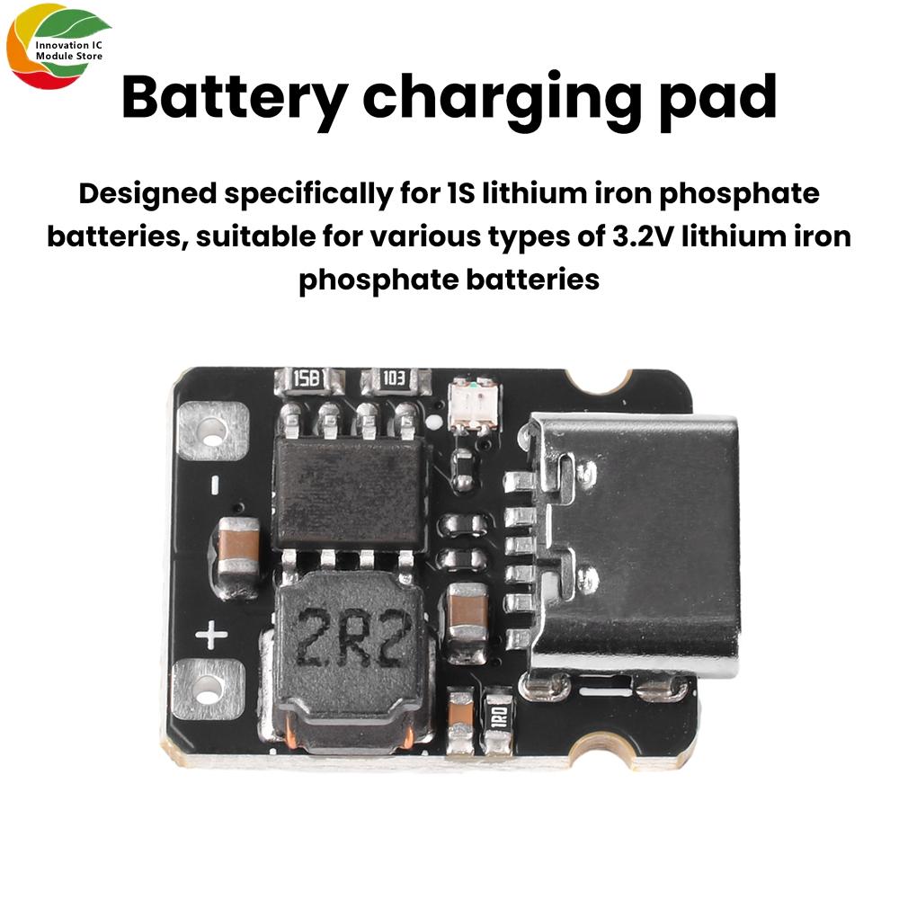 1-10pcs Mini 1S 3.2V/3.6V LiFePO4 Battery Charging Board, 2.4A Fast Charger Module, Trickle/Constant Current Charging